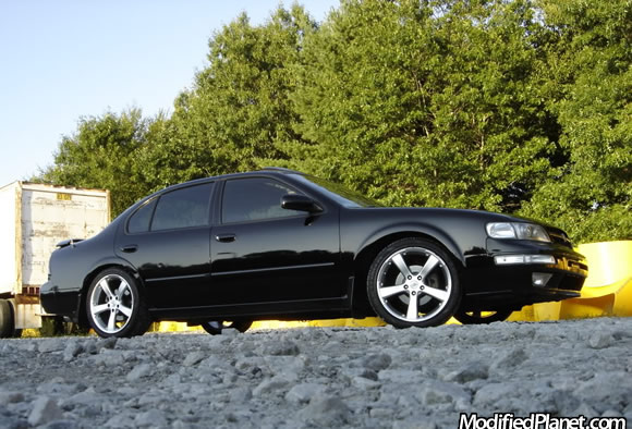 1999 Nissan maxima black rims #3